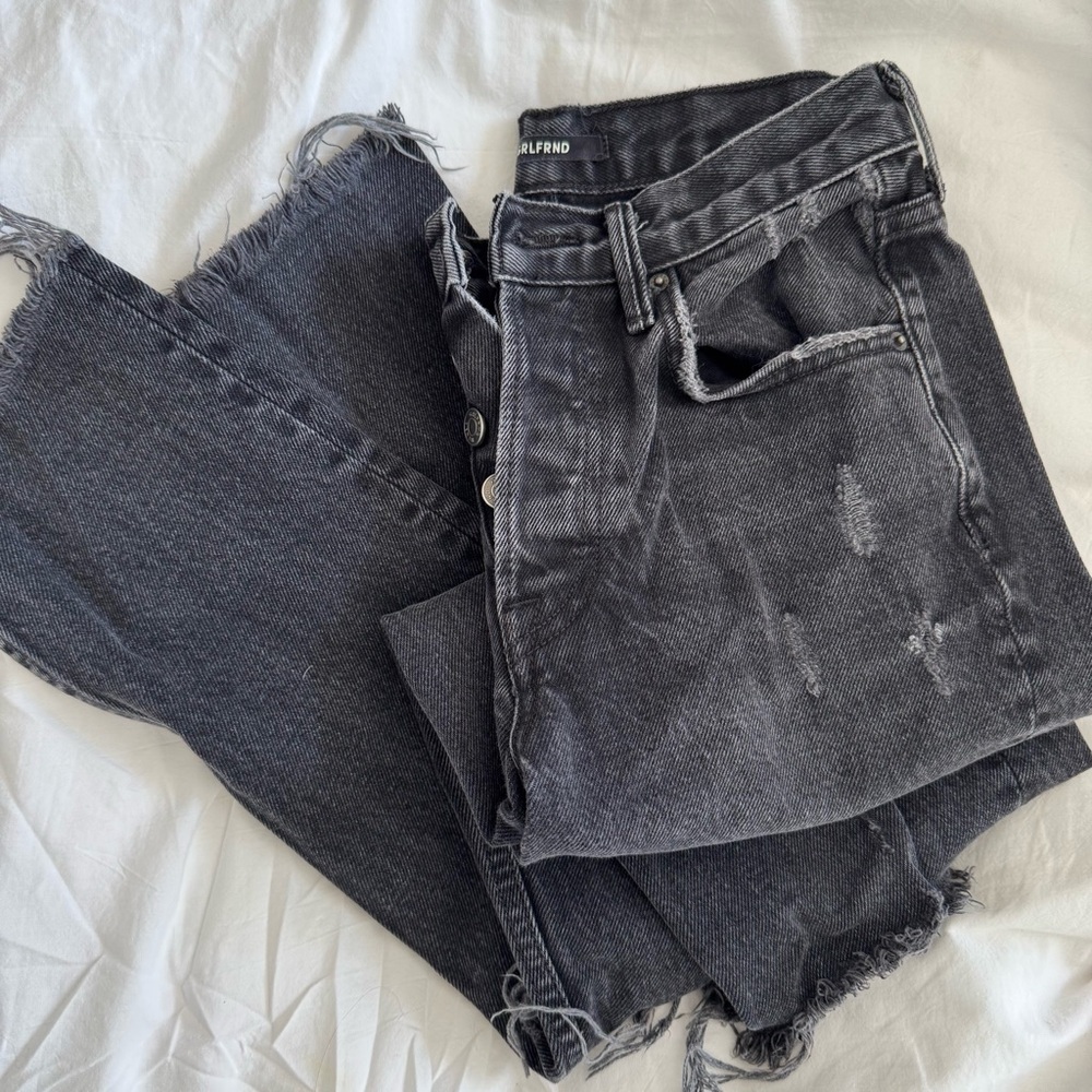GRLFRND Karolina Jeans in Travelin’ Band (Black Wash)